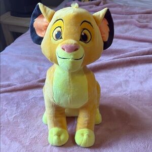 Disney Yellow Plush Lion Stuffed Animal